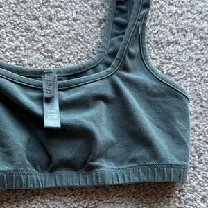 SKIMS Seamless Green Bralette